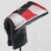 Verticale Amerikaanse vlag Golfheadcover (3/4 voorkant)