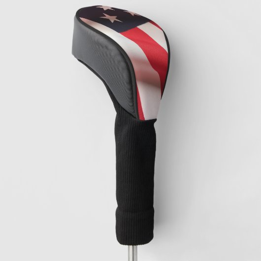 Verticale Amerikaanse vlag Golfheadcover (Schuin)