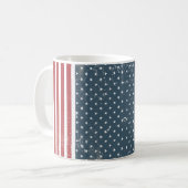 verticale amerikaanse vlag koffiemok (Voorkant links)