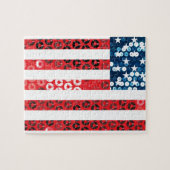verticale amerikaanse vlag legpuzzel (Horizontaal)
