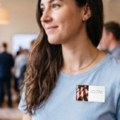 Verticale Amerikaanse vlag Naambadge