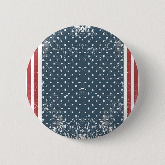 verticale amerikaanse vlag ronde button 5,7 cm (Voorkant)