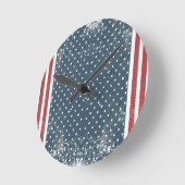 verticale amerikaanse vlag ronde klok (Hoek)