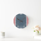 verticale amerikaanse vlag ronde klok (Huis)