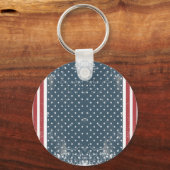 verticale amerikaanse vlag sleutelhanger (Voorkant)