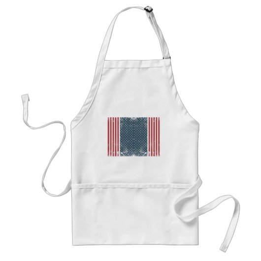 verticale amerikaanse vlag standaard schort (Voorkant)