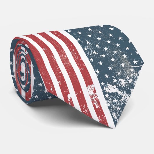 verticale amerikaanse vlag stropdas (Opgerold)
