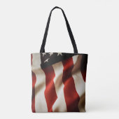 Verticale Amerikaanse vlag Tote Bag (Achterkant)