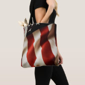 Verticale Amerikaanse vlag Tote Bag (Dichtbij)