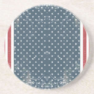 verticale amerikaanse vlag zandsteen onderzetter