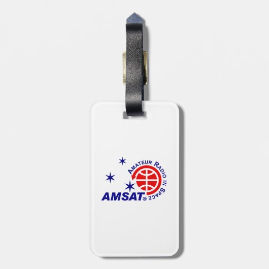 Verticale AMSAT-Logo bagage Bagagelabel (Achterkant verticaal)