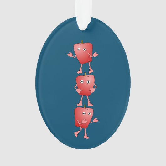 Verticale appels ornament (achterkant)