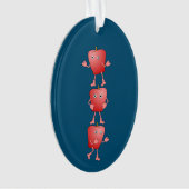 Verticale appels ornament (voorkant)