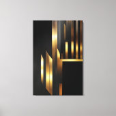 Verticale Art Deco Elegantie Canvas Afdruk (Voorkant)