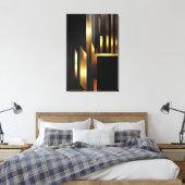Verticale Art Deco Elegantie Canvas Afdruk (Insitu (Slaapkamer))