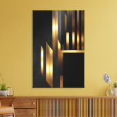 Verticale Art Deco Elegantie Canvas Afdruk (Insitu (Woonkamer))