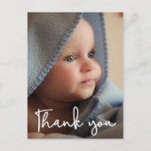 Verticale Baby Fotogeboorte Aankondiging Dank u Briefkaart (Voorkant)