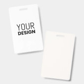 Verticale badge (Voor- en achterkant)