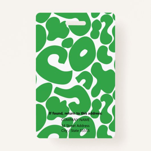 Verticale badge (Achterkant)