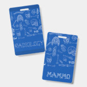 Verticale badge Buddy (Voor- en achterkant)