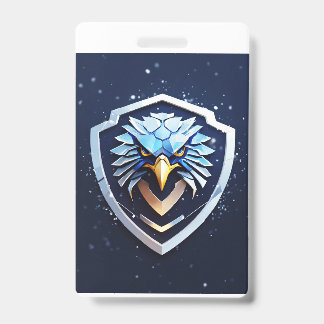 Verticale badge met adelaar