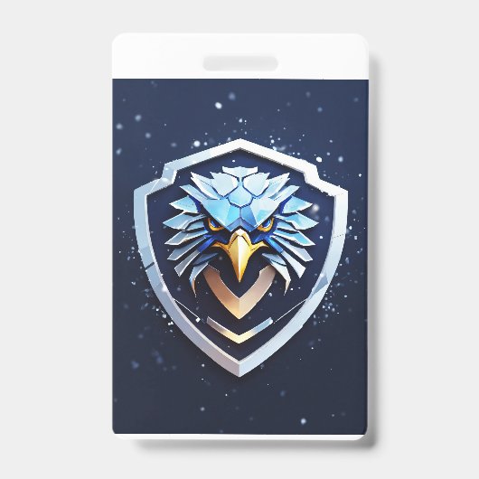 Verticale badge met adelaar (Voorzijde)
