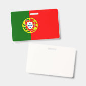 Verticale badge onder Portugese vlag (Voor- en achterkant)