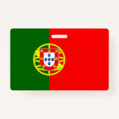 Verticale badge onder Portugese vlag (Voorkant)