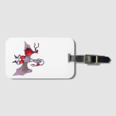 Verticale bagagelabel Santa Bat (Voorkant (horizontaal))