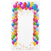 Verticale ballonbanner, foto prop, tafelkleed 1 (Voorkant)