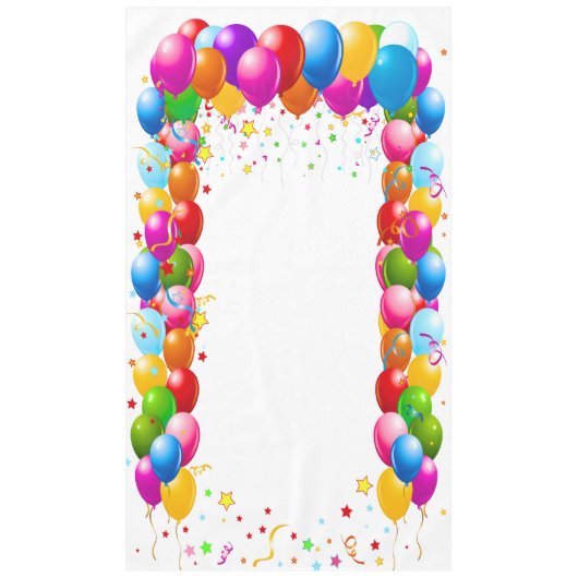 Verticale ballonbanner, foto prop, tafelkleed 1 (Voorkant)
