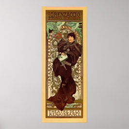 verticale banner Alphonse Mucha Lorenzaccio Poster