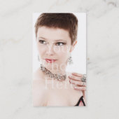 Verticale bedrijfs logo aangepaste productfoto visitekaartje (Achterkant)