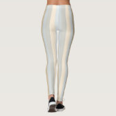 Verticale Beige Strepen Decor op Leggings (Achterkant)