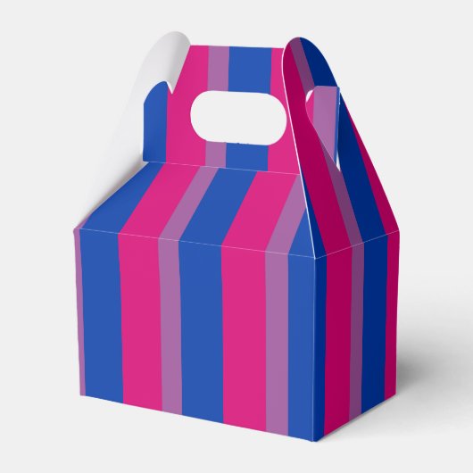 Verticale Biseksuele Pride Vlag Bedankdoosjes (Voorkant Zijde)