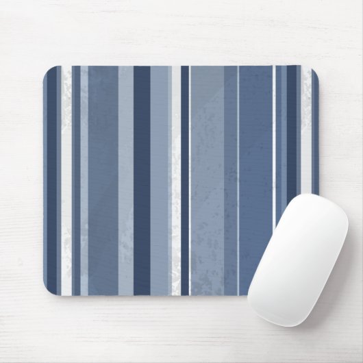 Verticale blauwe strepen muismat (Met muis)