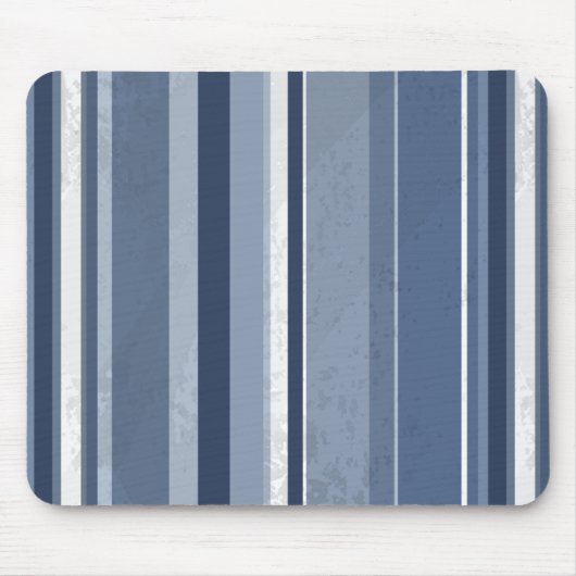 Verticale blauwe strepen muismat (Voorkant)
