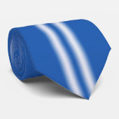 VERTICALE BLAUWE STRIPE STROPDAS (Opgerold)