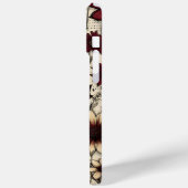 Verticale bloemrijke elegantie Case-Mate iPhone case (Achterkant / Links)