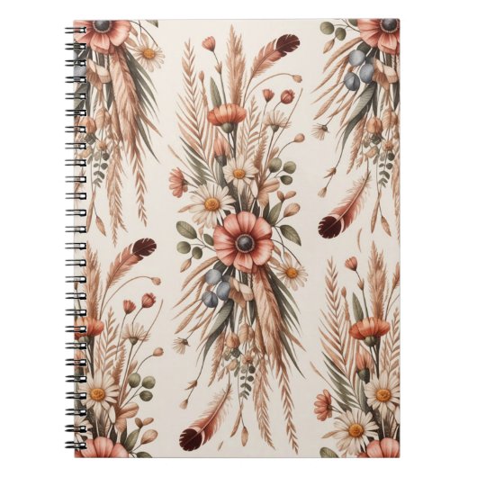 Verticale bloemschikking notitieboek (Voorkant)
