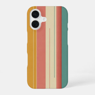 Verticale blokken met lijnen iPhone 16 hoesje