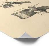  verticale Botten 1880 Afdrukken Poster (Hoek)