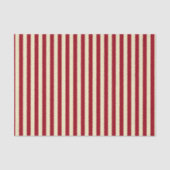 Verticale Bourgogne en Cream Stripes Tissuepapier (Voorkant)