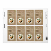 Verticale briketten etiket (Full Sheet)