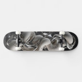Verticale Chrome Twist - Premium 3D Abstract Persoonlijk Skateboard (Horizontaal)