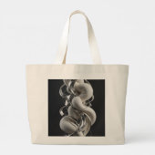 Verticale Chrome Twist - Premium 3D Grote Tote Bag (Achterkant)