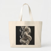 Verticale Chrome Twist - Premium 3D Grote Tote Bag (Voorkant)