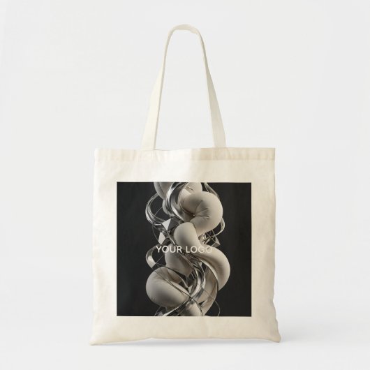 Verticale Chrome Twist - Premium 3D Tote Bag (Voorkant)