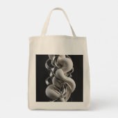 Verticale Chrome Twist - Premium 3D Tote Bag (Achterkant)