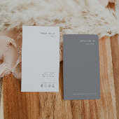 Verticale consultant Minimalistische formele grijs Visitekaartje